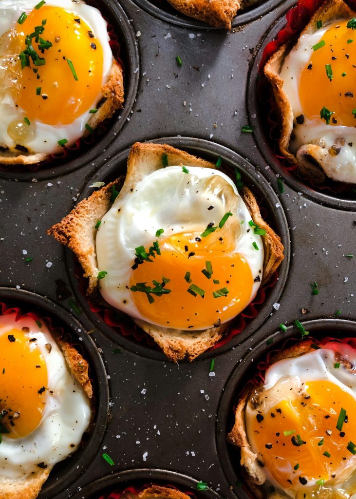 Eggs in a pan
